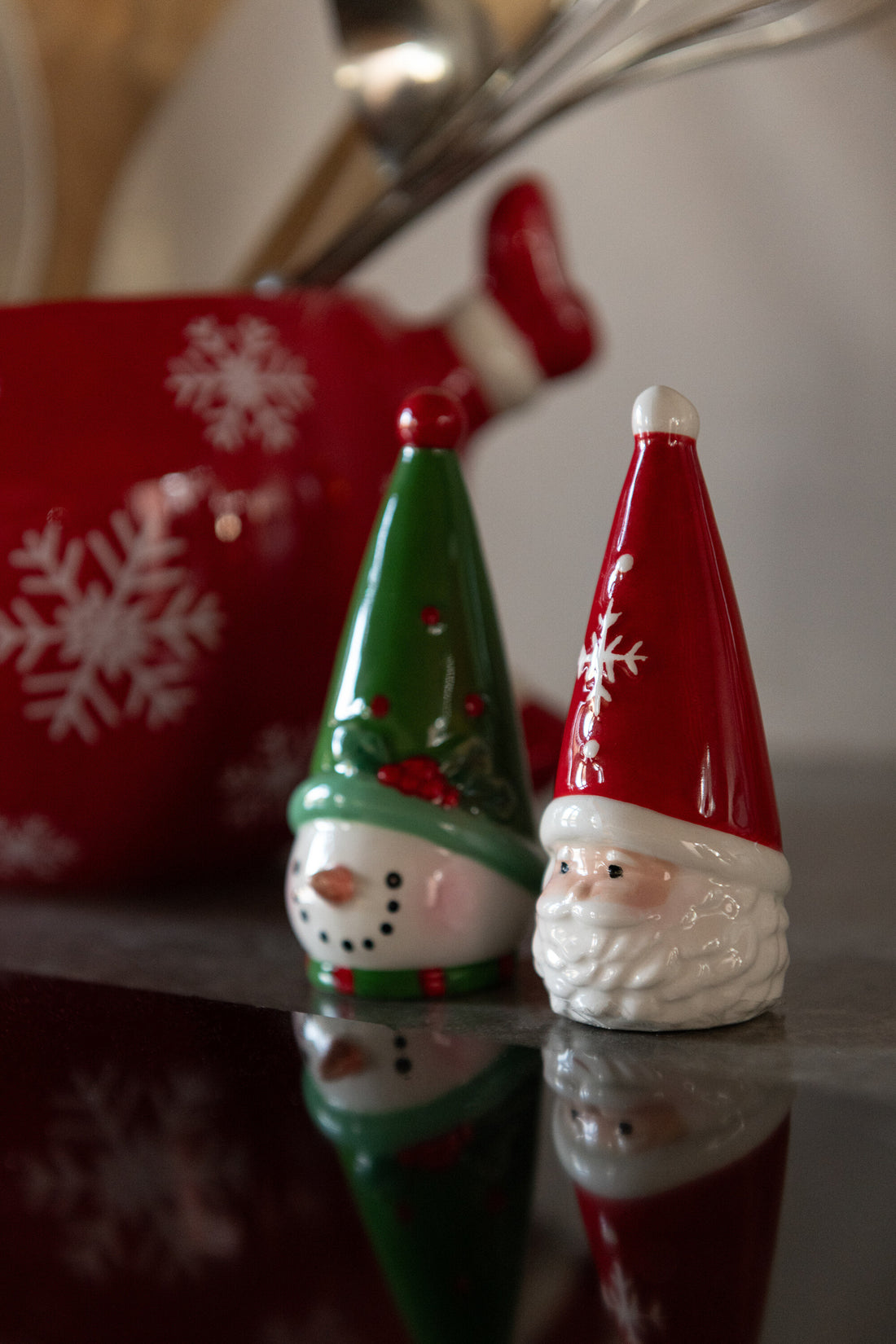 Zout &amp; Peper Kerstman + Sneeuwpop Dolomiet Multicolor