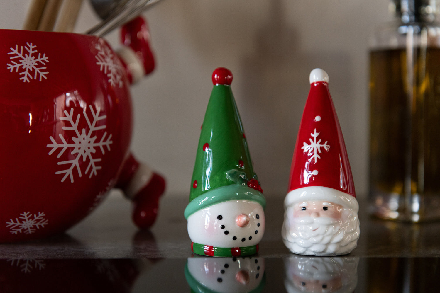 Zout &amp; Peper Kerstman + Sneeuwpop Dolomiet Multicolor