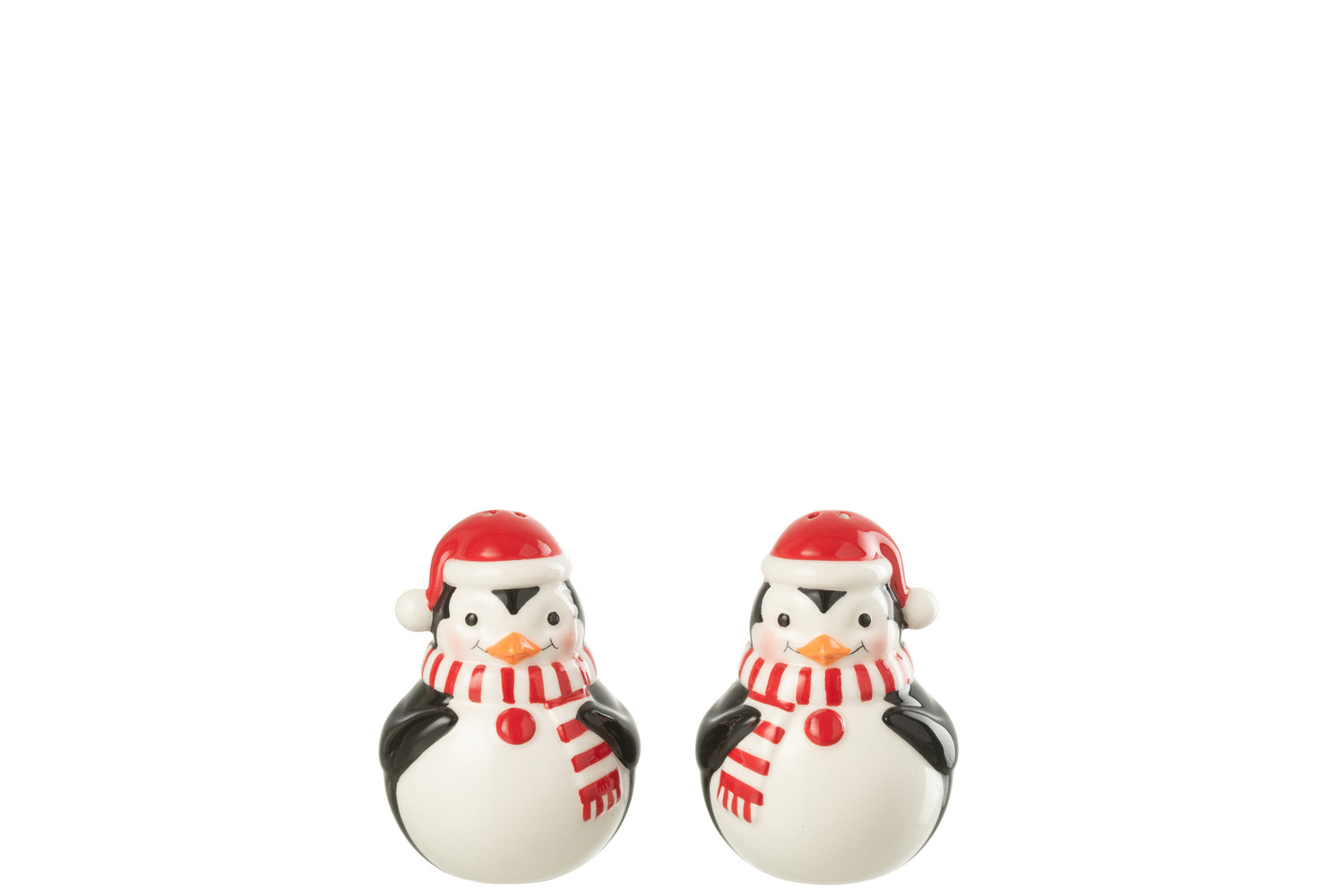 Zout &amp; Peper Pinguïn Dolomiet Kerst Rood/Wit