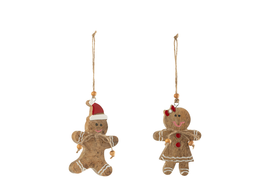 Hanger Peperkoek Mangohout Multicolor Assortiment Van 2