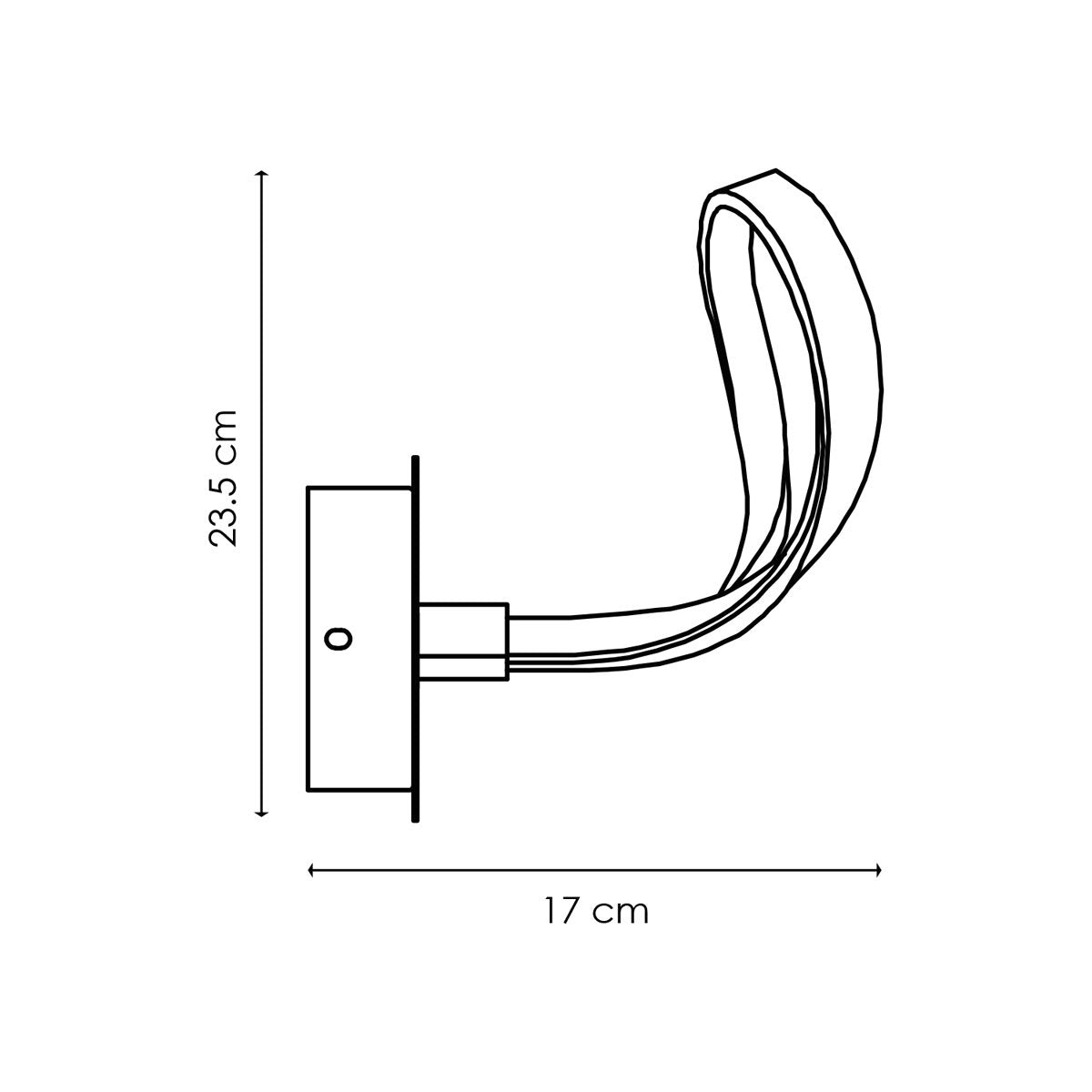 Design Led Wandlamp String | 17/20/23,5cm | Aluminium