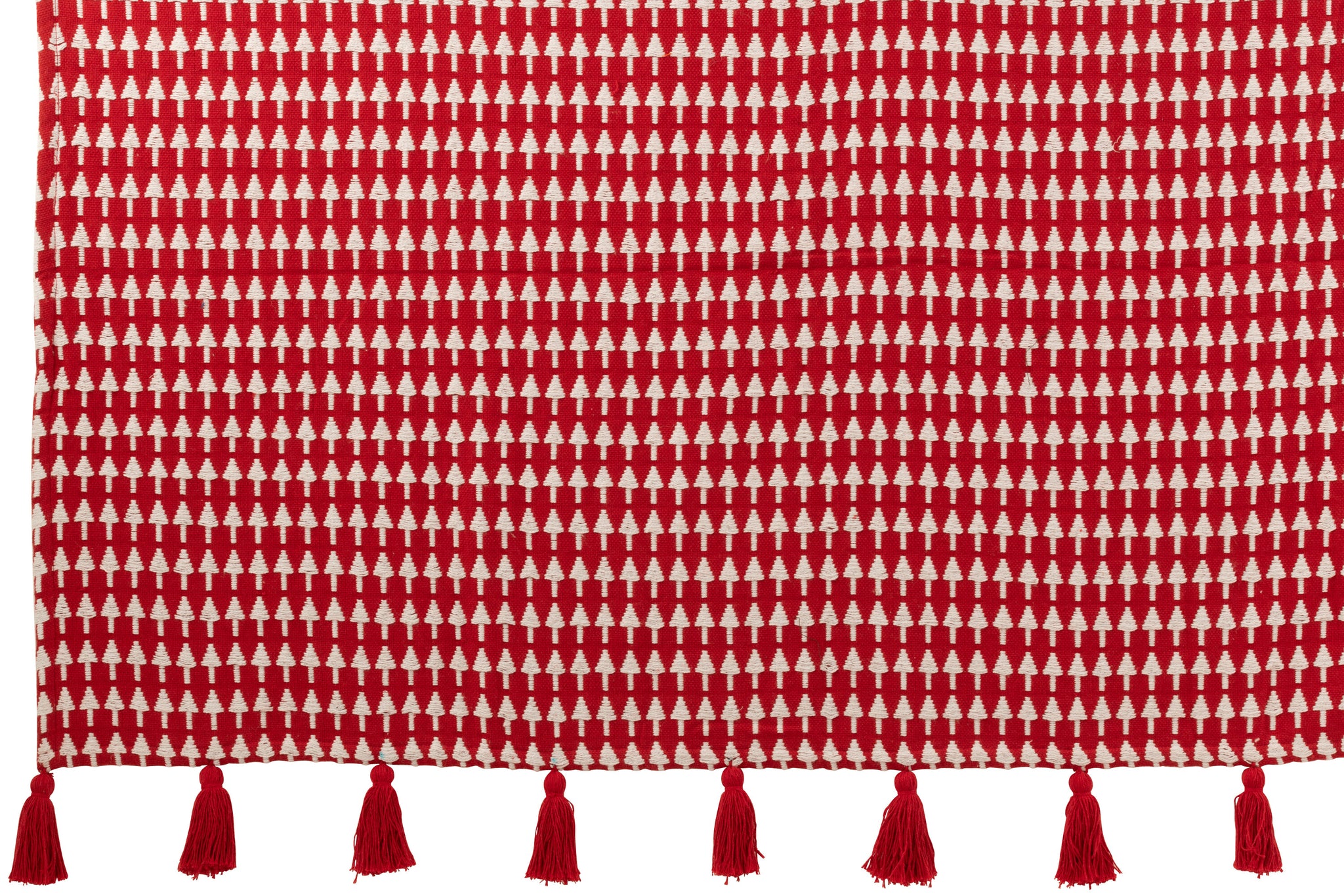 Deken Kerstbomen Katoen Kerst Rood/Wit