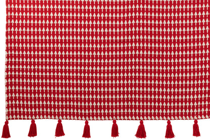 Deken Kerstbomen Katoen Kerst Rood/Wit