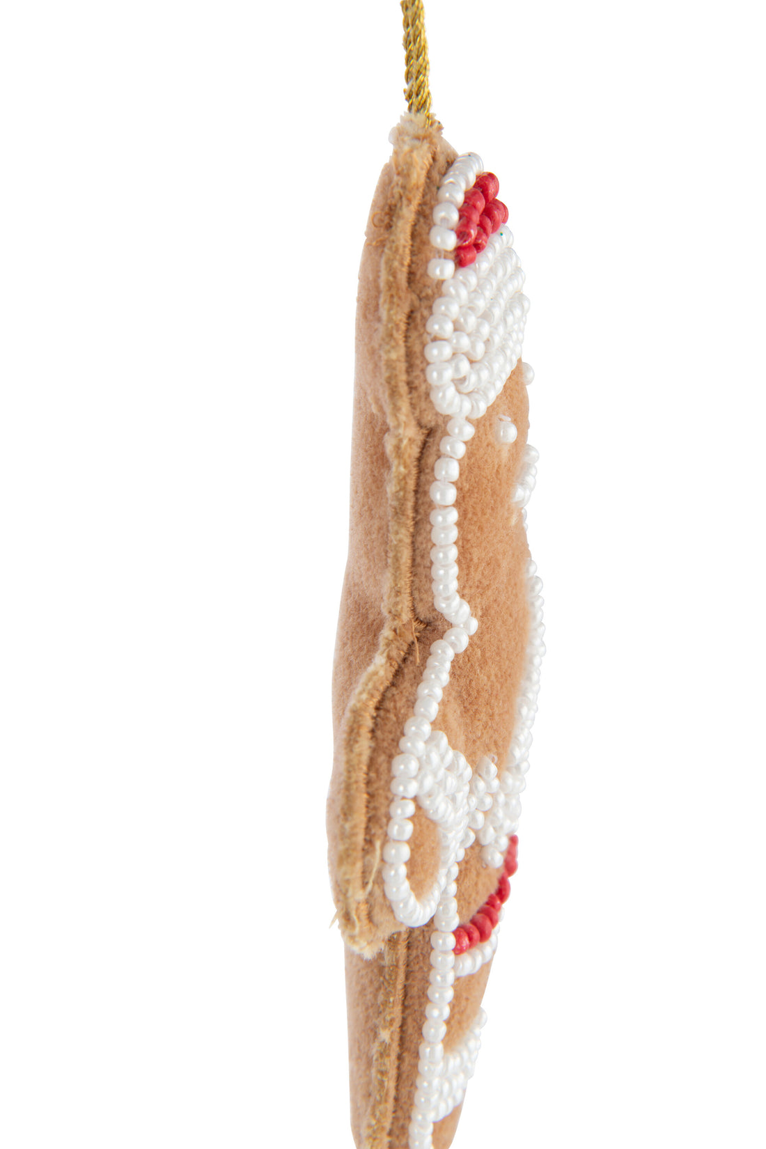 Hanger Ginger Man Velvet/Kralen Karamel/Wit Assortiment Van 4
