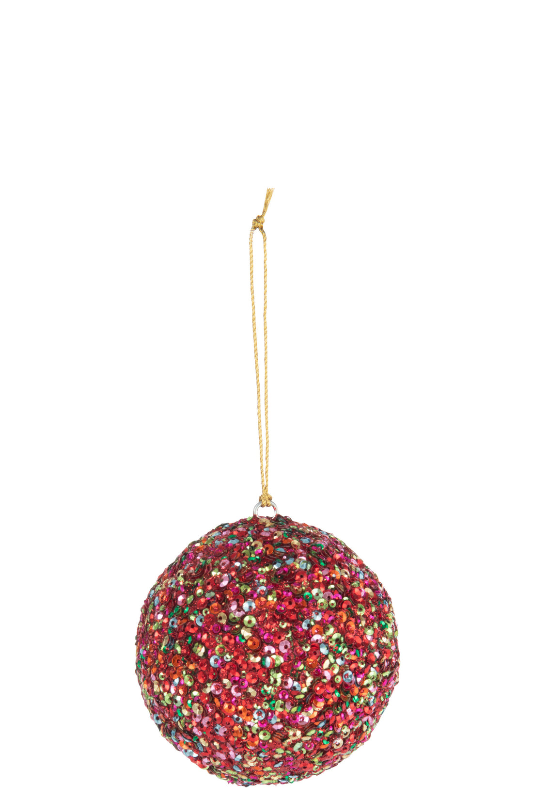 Kerstbal Pailletten IJzer Multicolor