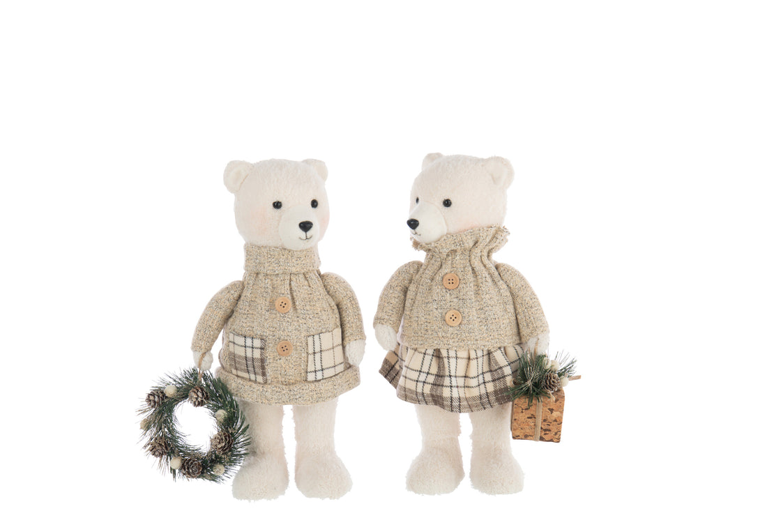 Jongen/Meisje Polyester Ecru/Beige Assortiment Van 2