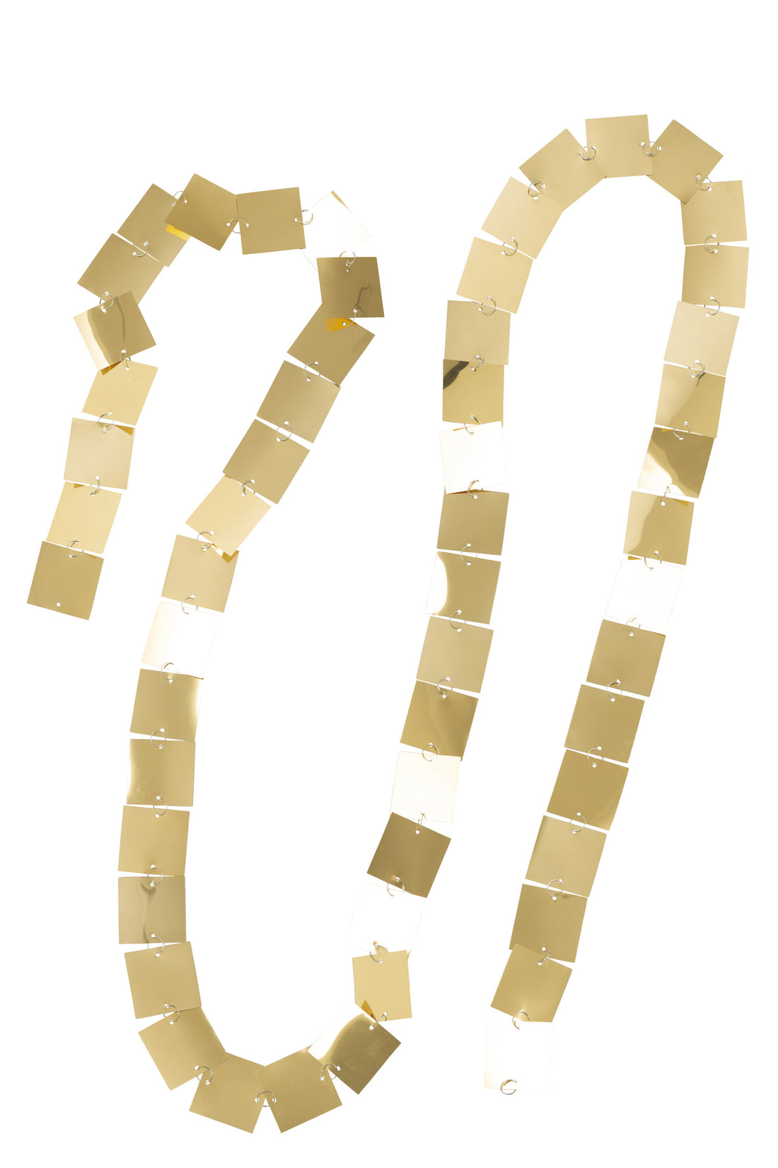 Guirlande Vierkant Pvc Goudkleurig