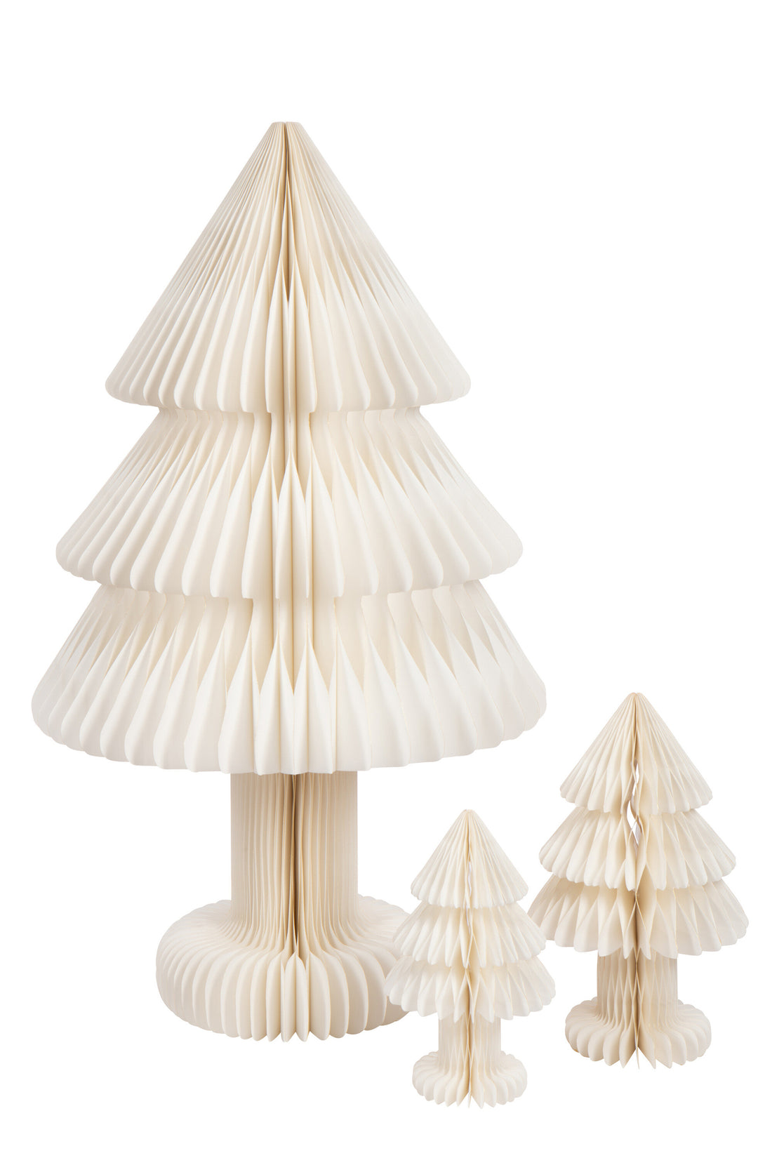 Kerstboom Opvouwbaar Papier Gebroken Wit Groot