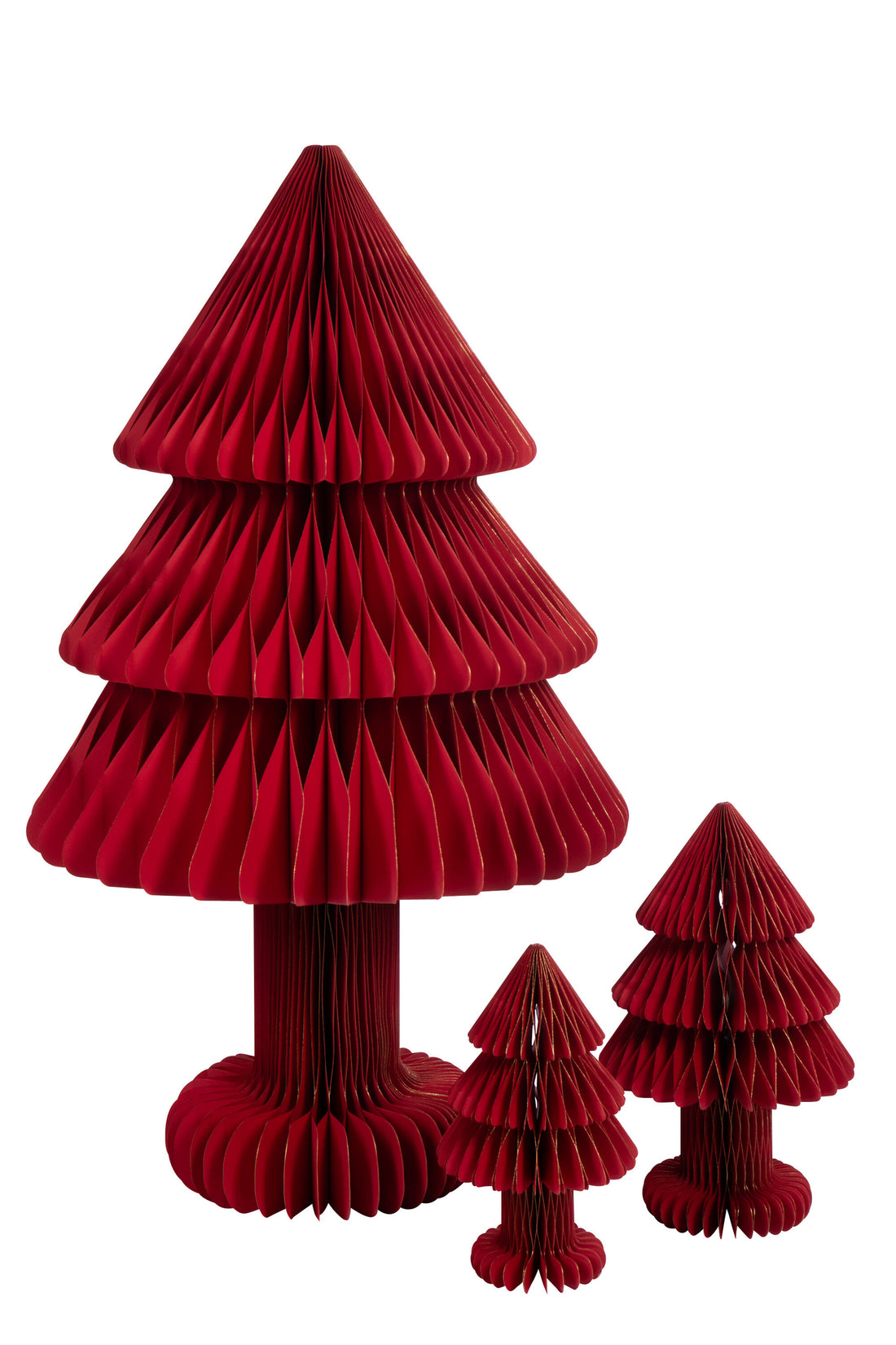 Kerstboom Opvouwbaar Papier Kerst Rood Groot