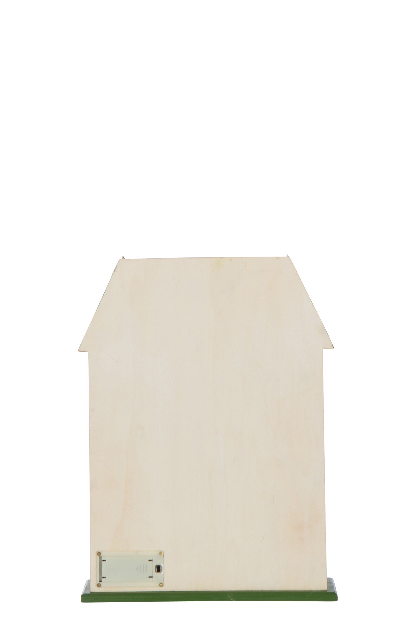 Huis Adventskalender Led Triplex Kerst Rood/Donkergroen