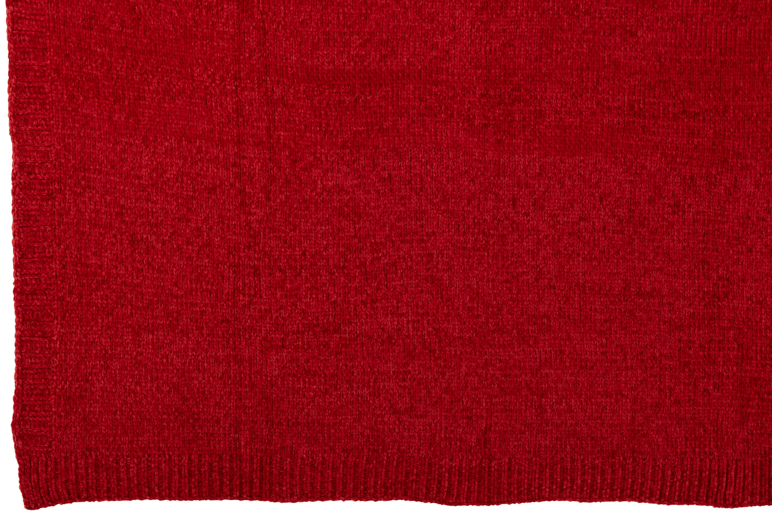 Deken Chenille Polyester Kerst Rood