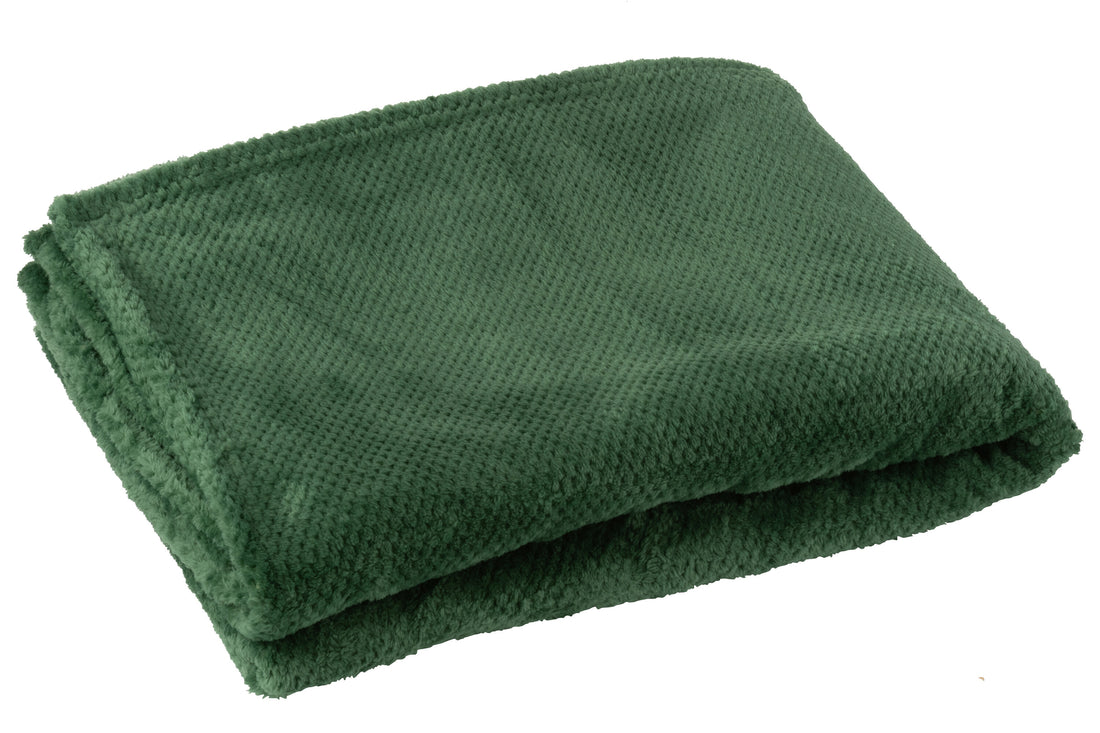 Dekentje Knuffel Polyester Donkergroen