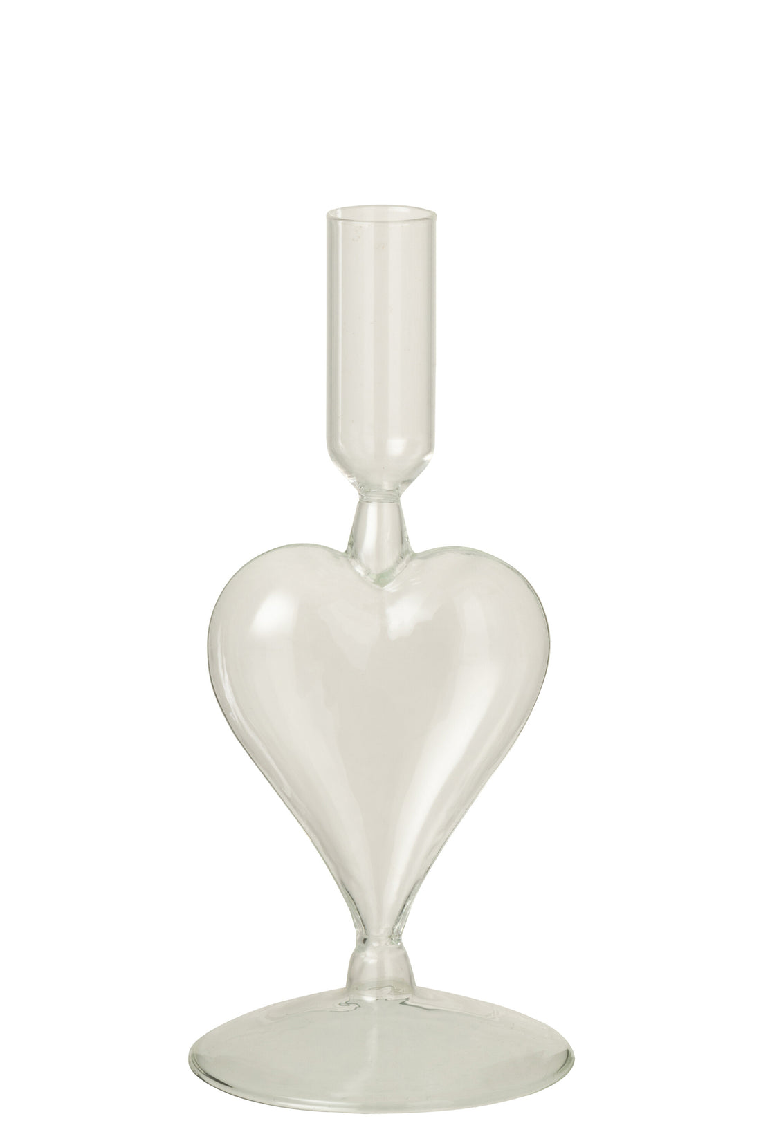Kaarsenhouder Hart Glas Transparant