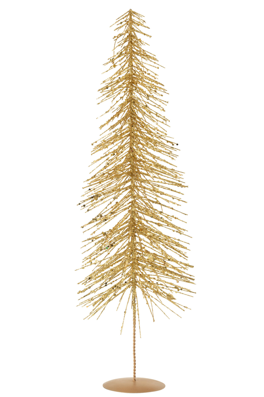 Kerstboom Glitters Plastic Goudkleurig Groot