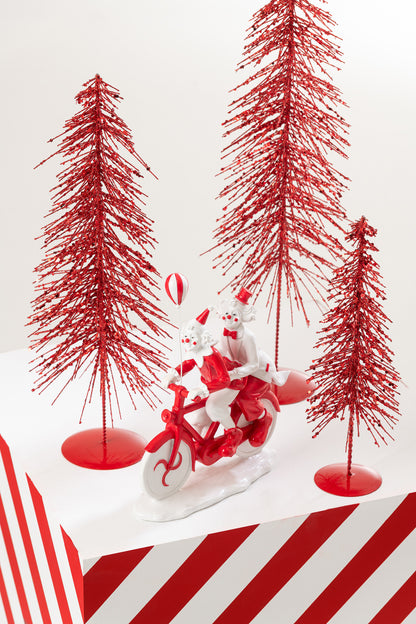 Kerstboom Glitters Plastic Kerst Rood Medium