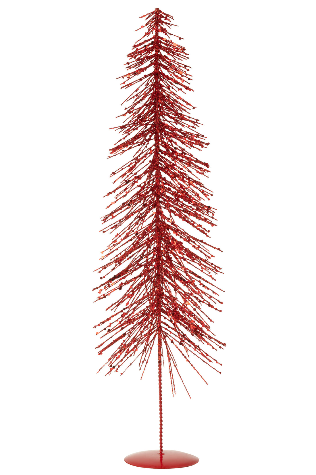 Kerstboom Glitters Plastic Kerst Rood Groot