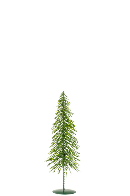 Kerstboom Glitters Plastic Donkergroen Klein
