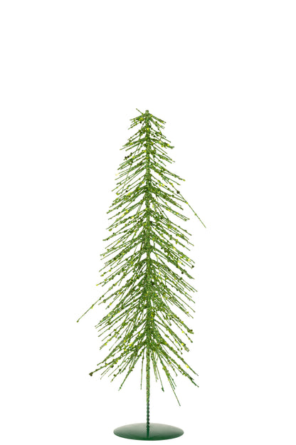 Kerstboom Glitters Plastic Donkergroen Medium