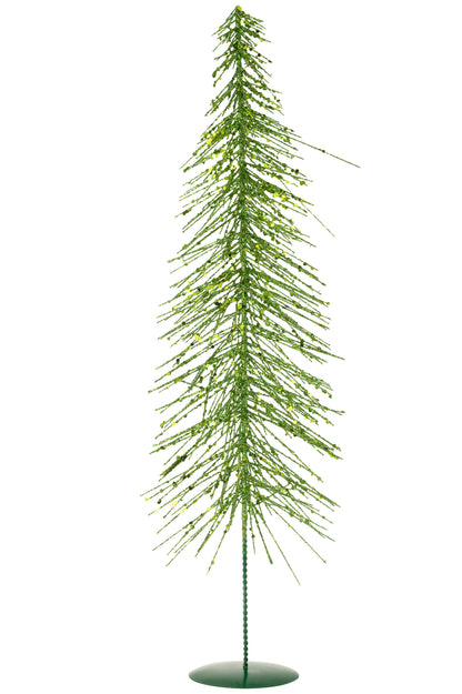 Kerstboom Glitters Plastic Donkergroen Groot