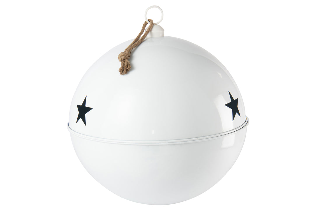 Kerstbal Helder Wit Extra Groot