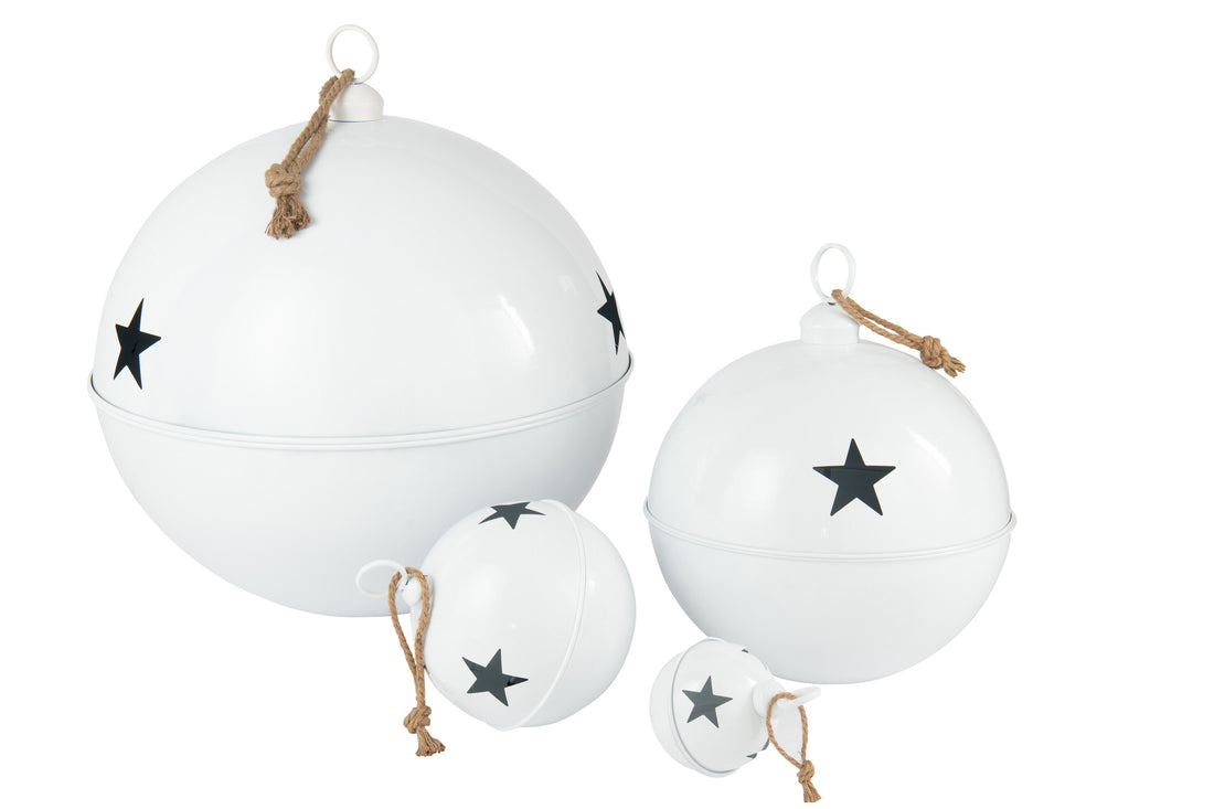 Kerstbal Helder Wit Extra Groot