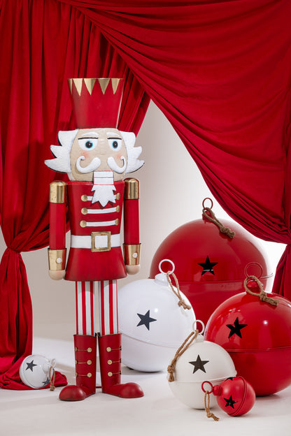 Kerstbal Helder Rode IJzeren Extra Groot