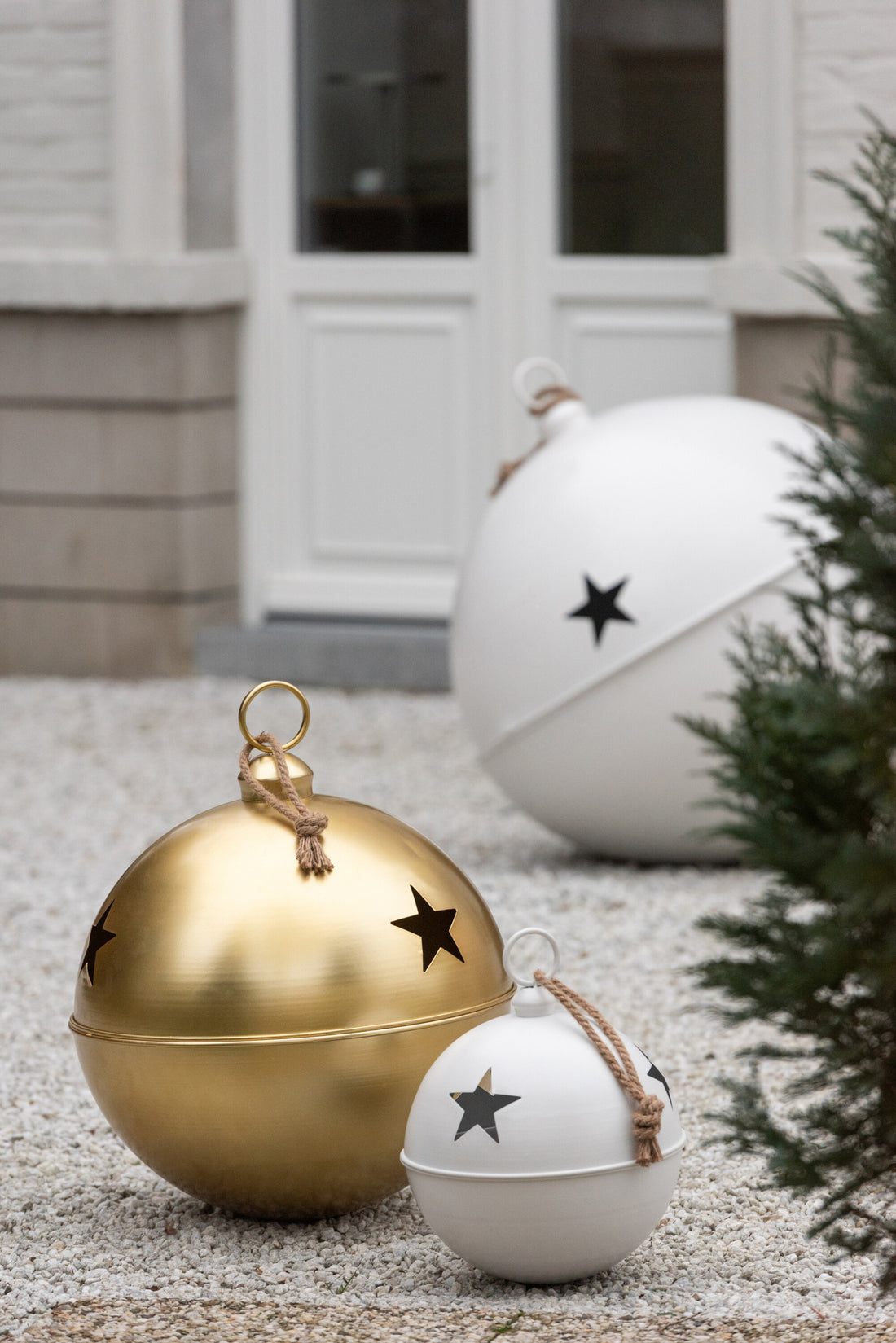 Kerstbal Bal IJzer Goudkleurig Medium