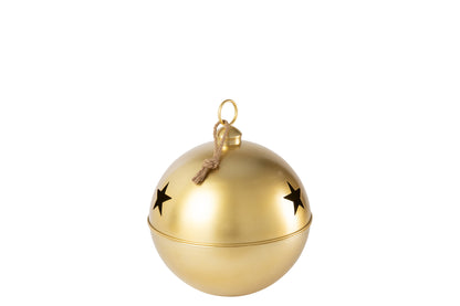 Kerstbal Bal IJzer Goudkleurig Groot