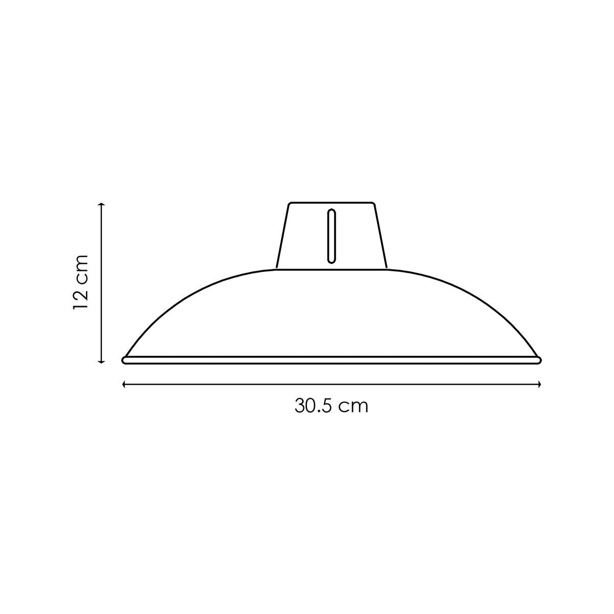 Lampenkap Altis rond Wit - B:30.5xD:30.5xH:12cm