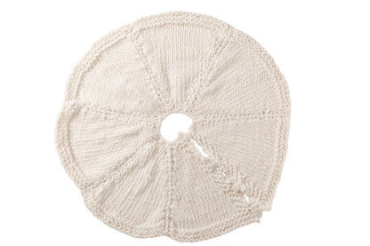 Kerstboomrok Gebreid Polyester Wit