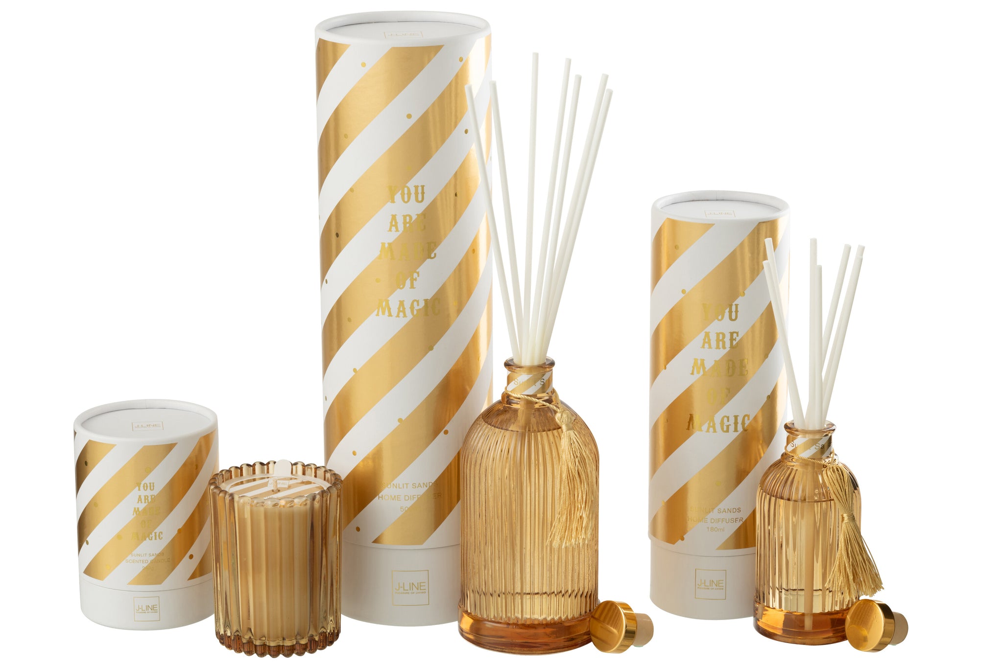Reed Diffuser Magische Geurolie Wit/Goud Gekleurd Groot