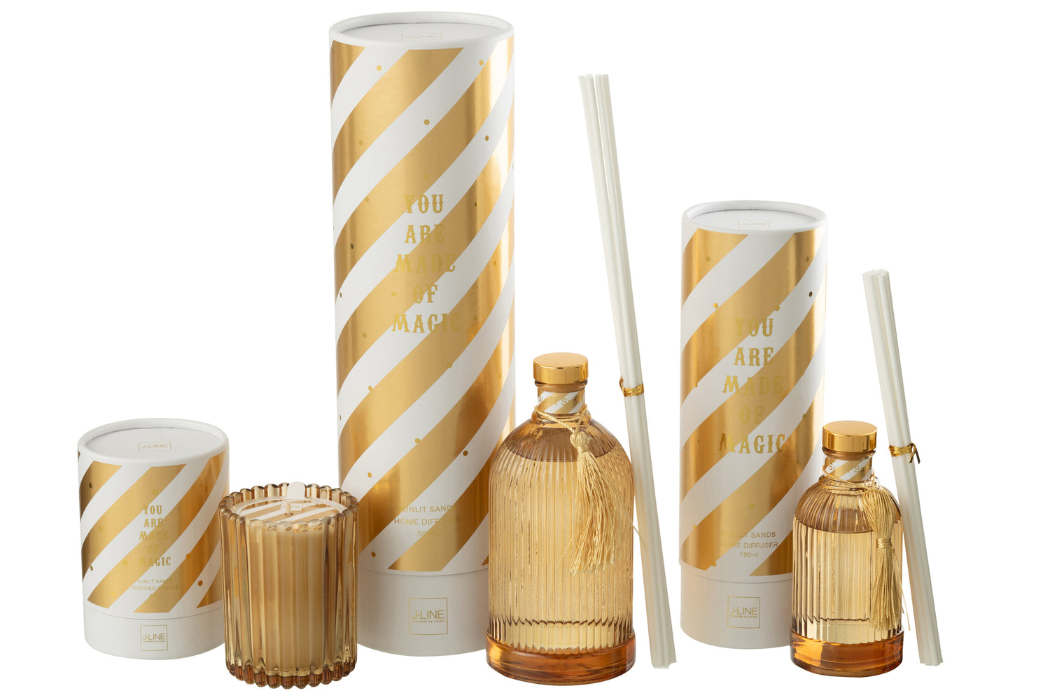 Reed Diffuser Magische Geurolie Wit/Goud Gekleurd Groot