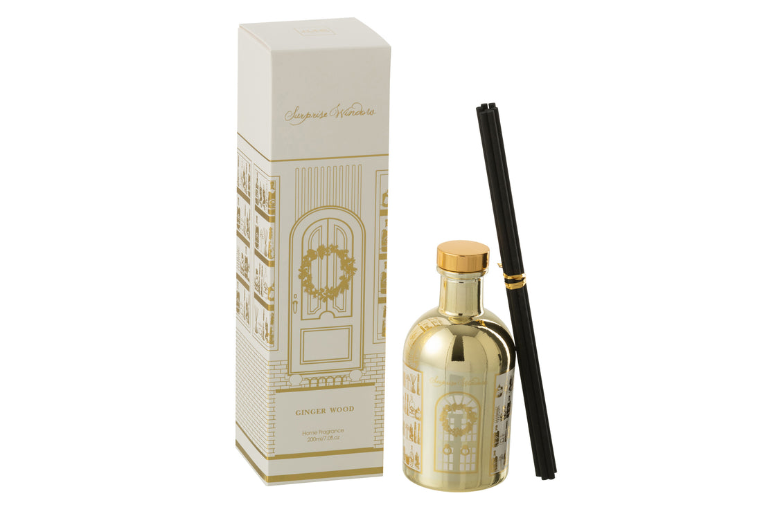 Reed Diffuser Verassing Raamgeur Olie Wit/Goudkleurig