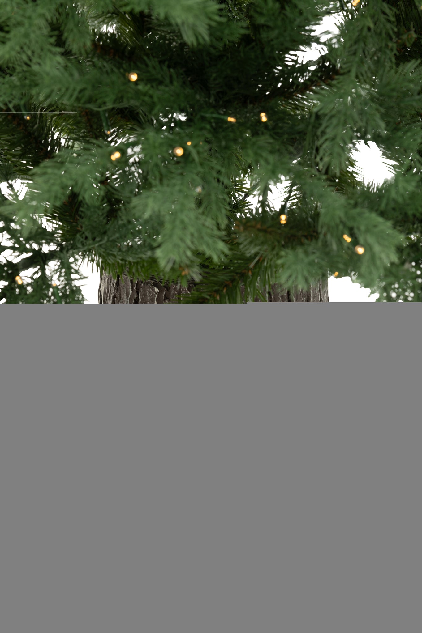 Kerstboom 600 Led Houten Voet Kunstmatig Donkergroen