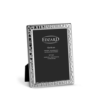 EDZARD fotolijst Pavia voor foto 13 x 18 cm, edel verzilverd, aanslag beschermd, met 2 hangers
