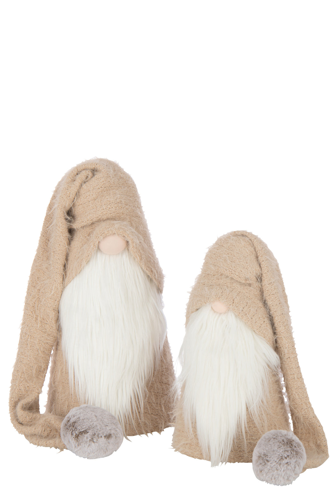 Kerstman Winter Polyester Beige/Wit Groot