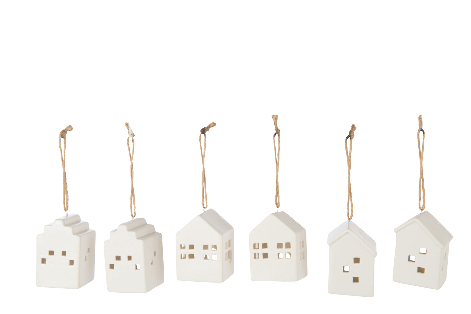 Hanger Led Huis Klei Wit Assortiment Van 6