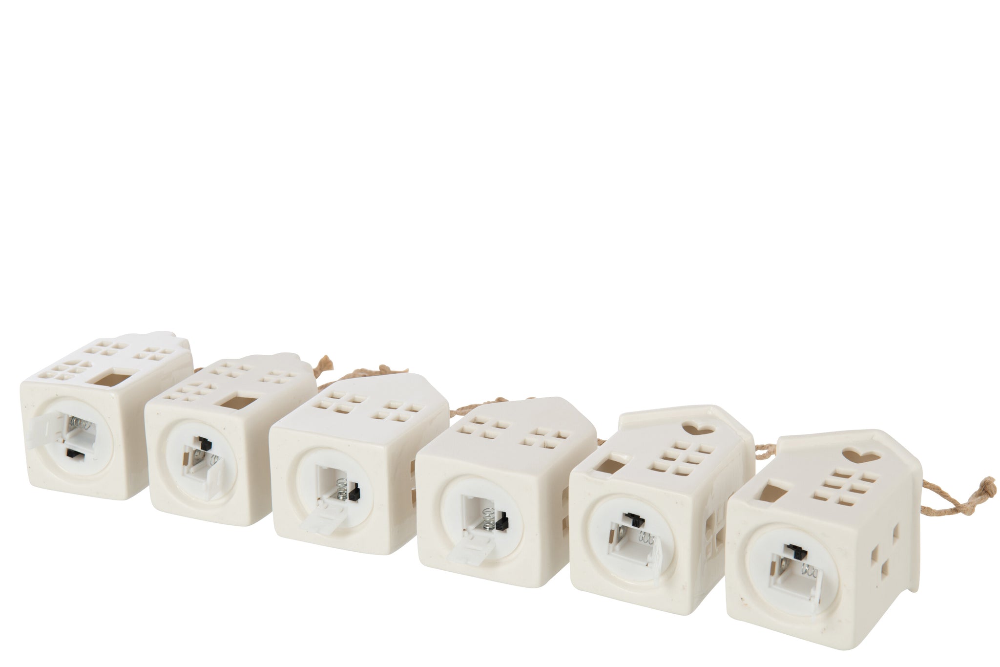 Hanger Led Huis Klei Wit Assortiment Van 6