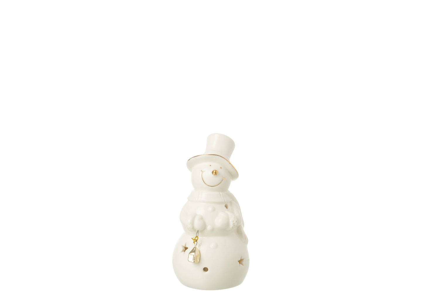 Sneeuwpop Led Porselein Ecru Klein