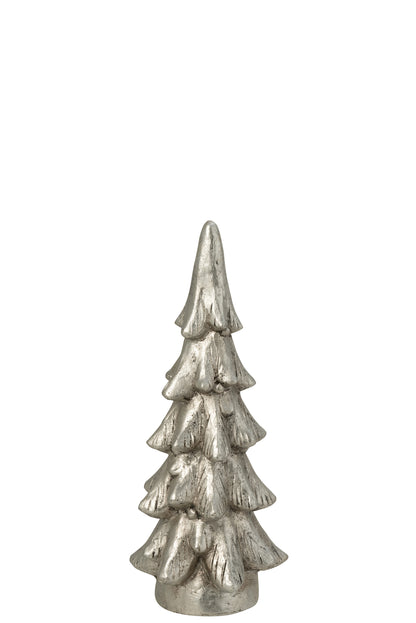 Kerstboom Ronde Voet Magnesium Zilverkleurig Klein