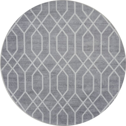 Vloerkleed Pattern Rond Grijs ø160 cm