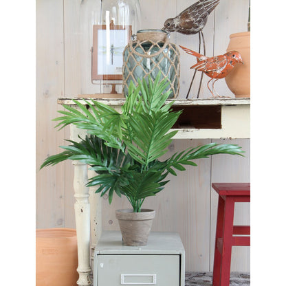 Areca Palm Kunstplant in Bloempot Stan - H45 x Ø60 cm - Groen