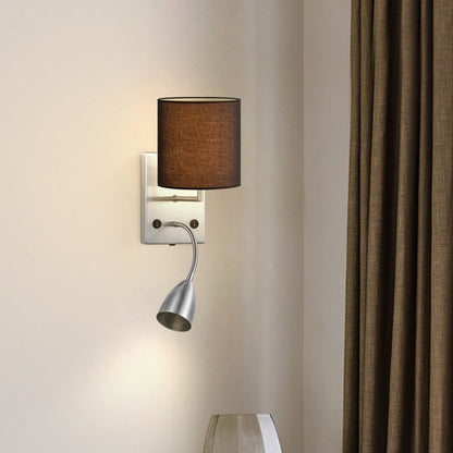 wandlamp Read 11/11/15cm - Geborsteld staal