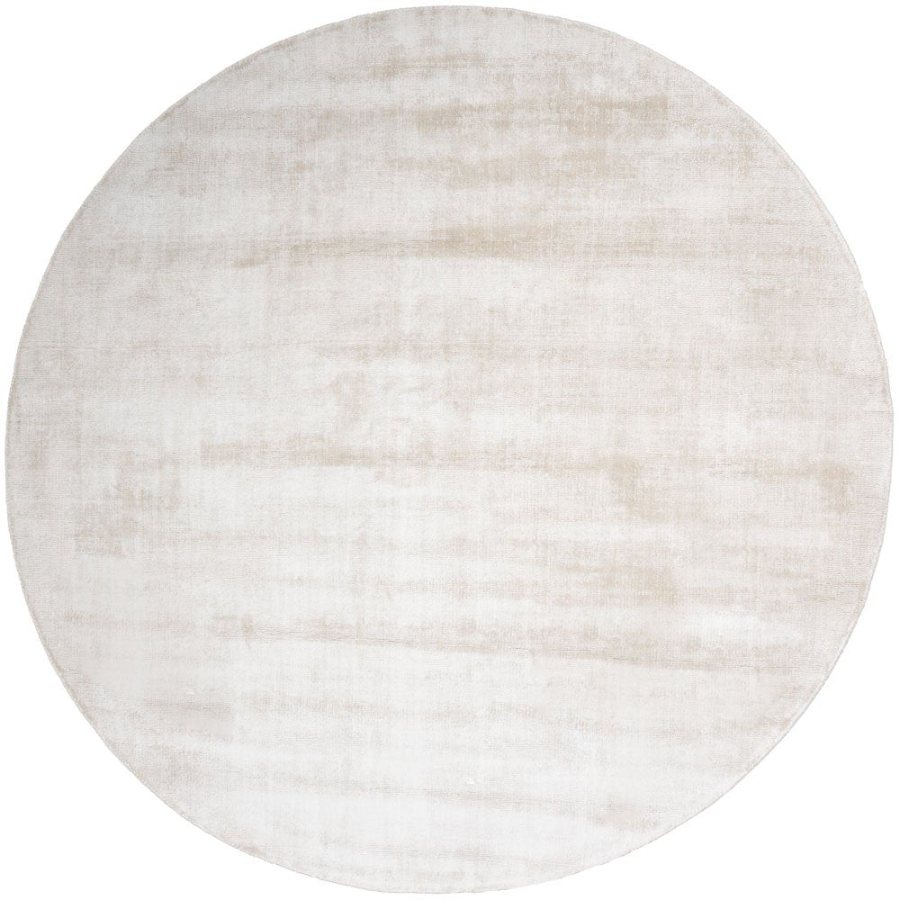 Vloerkleed Cos – Viscose Beige Rond ø200 cm