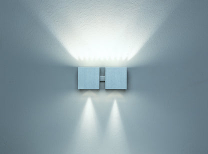 Dau 80 wandlamp 2 x G9 geborsteld aluminium