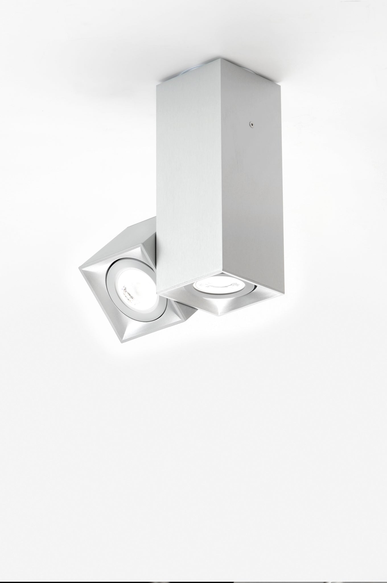 Dau 80 plafondlamp 2 x GU10 geborsteld aluminium