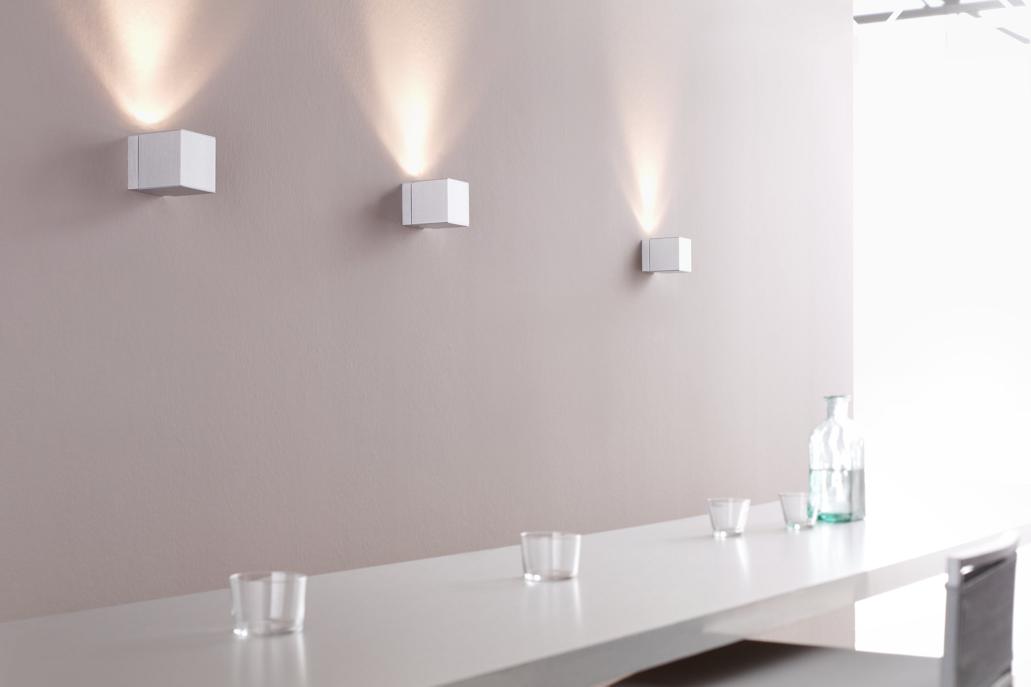 Dau 80 wandlamp GU10 geborsteld aluminium