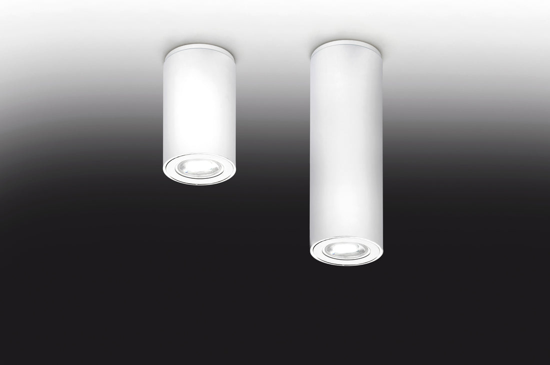 Kronn plafondlamp H.20 GU10 wit met structuur