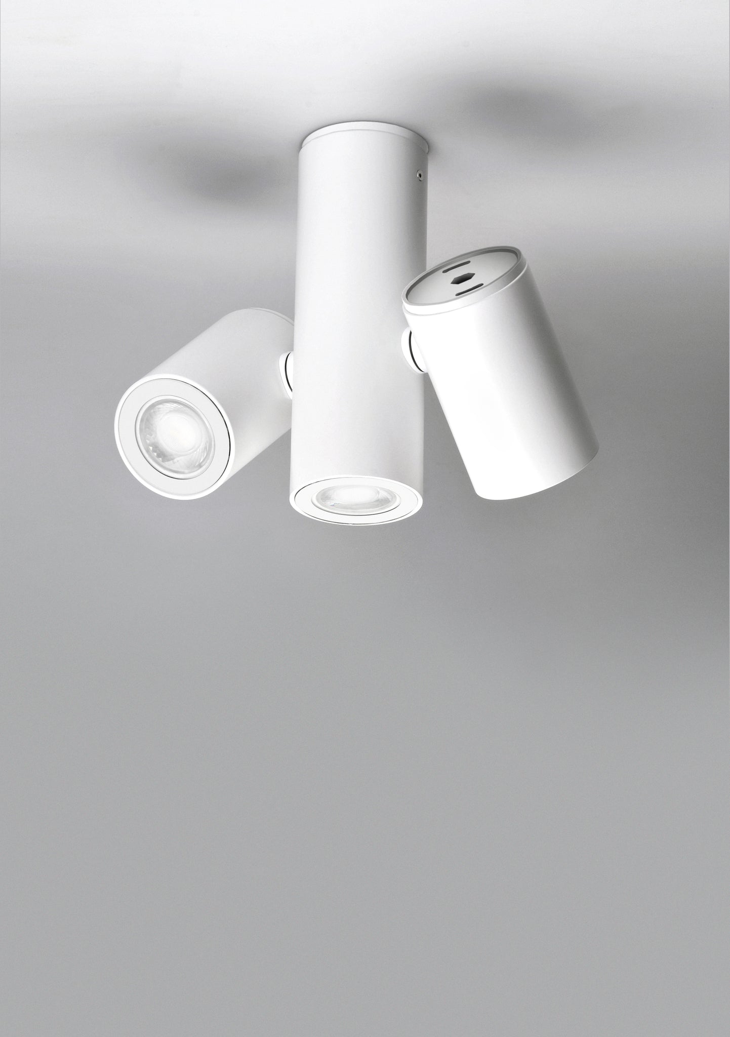 Kronn plafondlamp 3 x GU10 gestructureerd wit