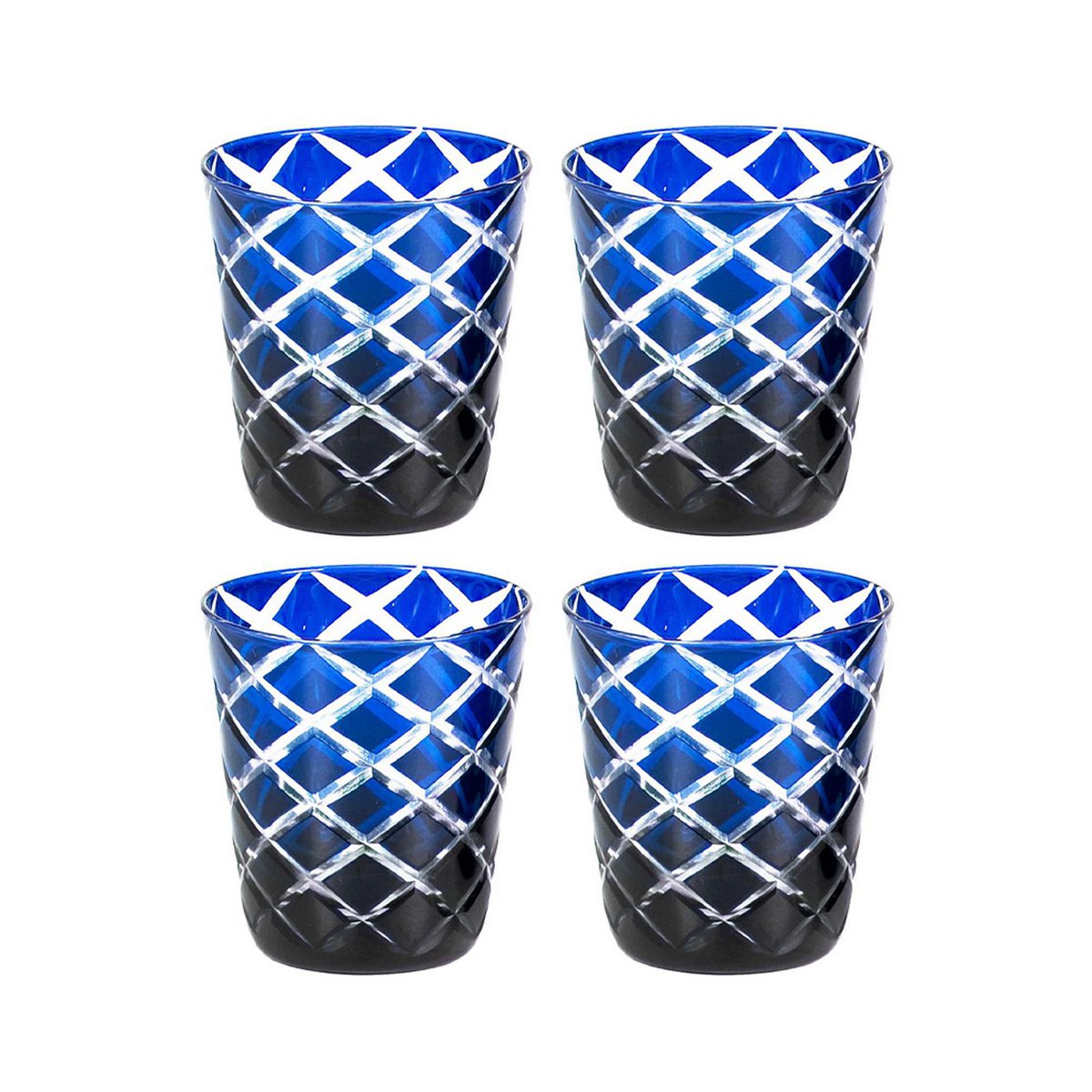 Mok Dio robijn set van 4 H 10 cm
